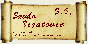 Savko Vijatović vizit kartica